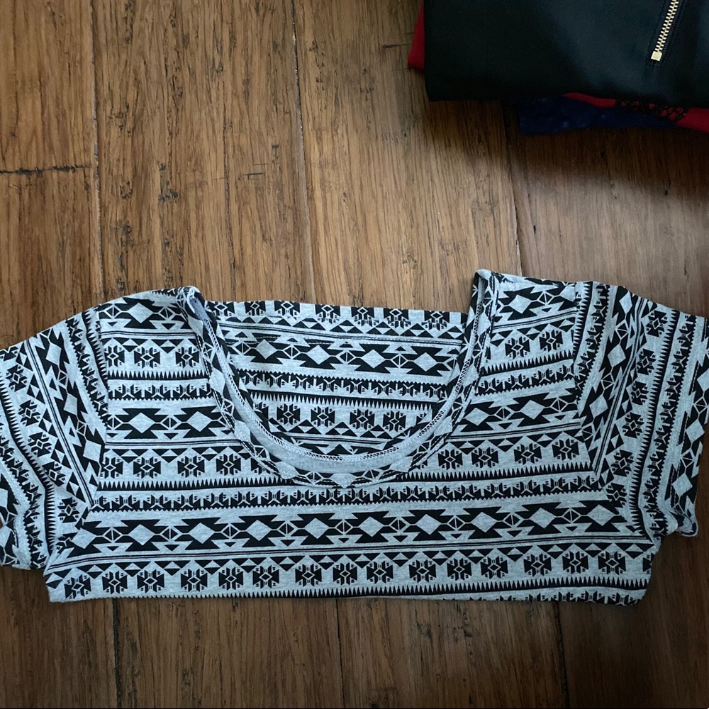 Funky Geometric Crop Top